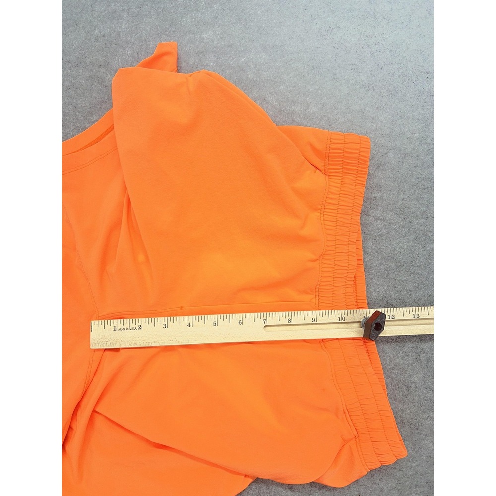 Lululemon Pace Breaker Shorts Mens Medium Orange Lined Athletic 7" LM7APKS - Picture 4 of 11